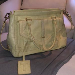 Tory Burch yellow leather bag